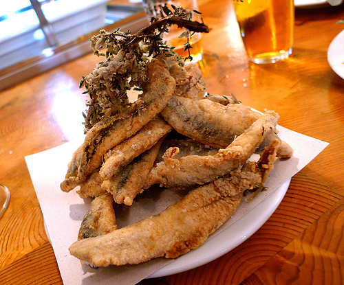 Fonda Paloma Unos boquerones fritos con un toque especial